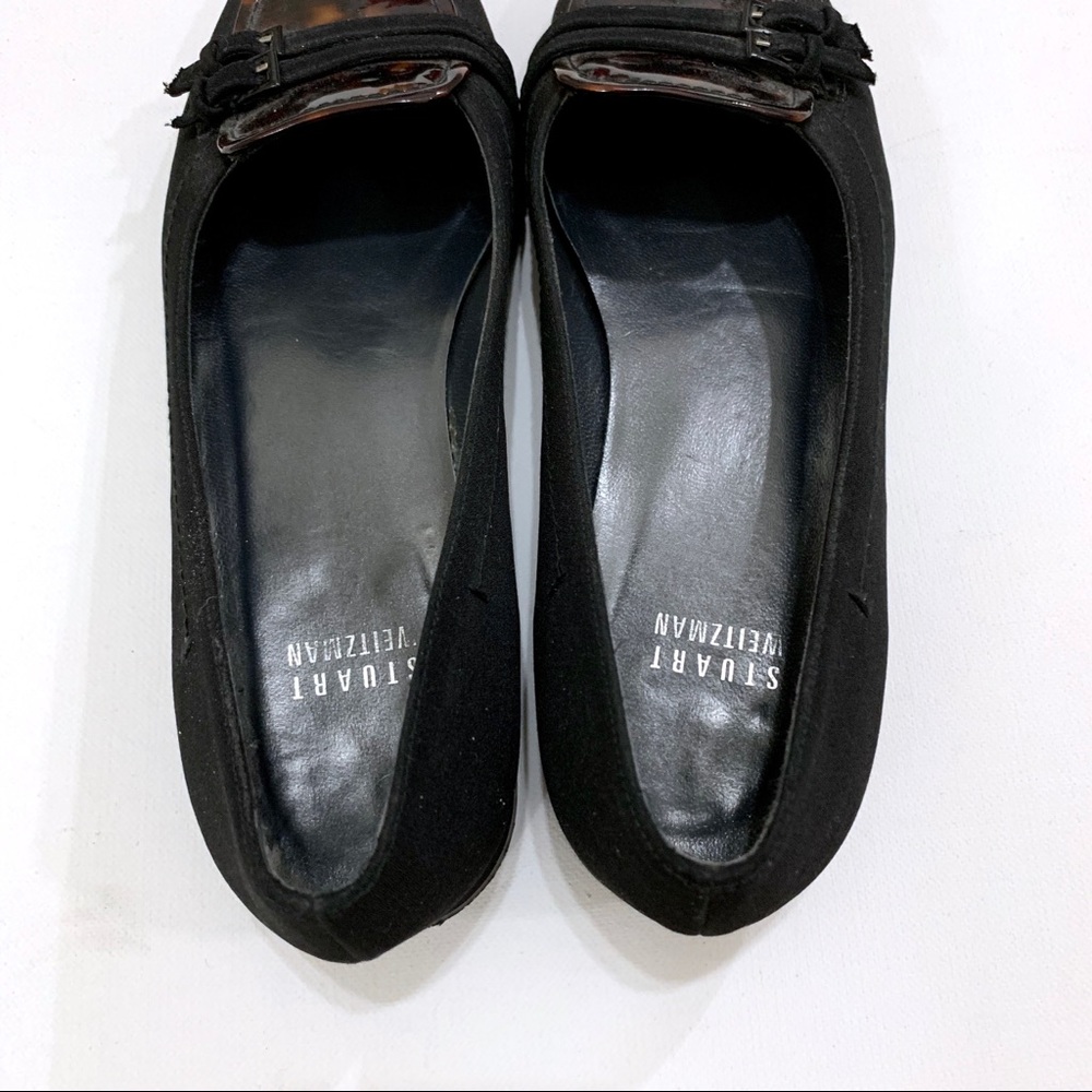 Stuart Weitzman Black & Tortoise Shell Print Flats - image 4